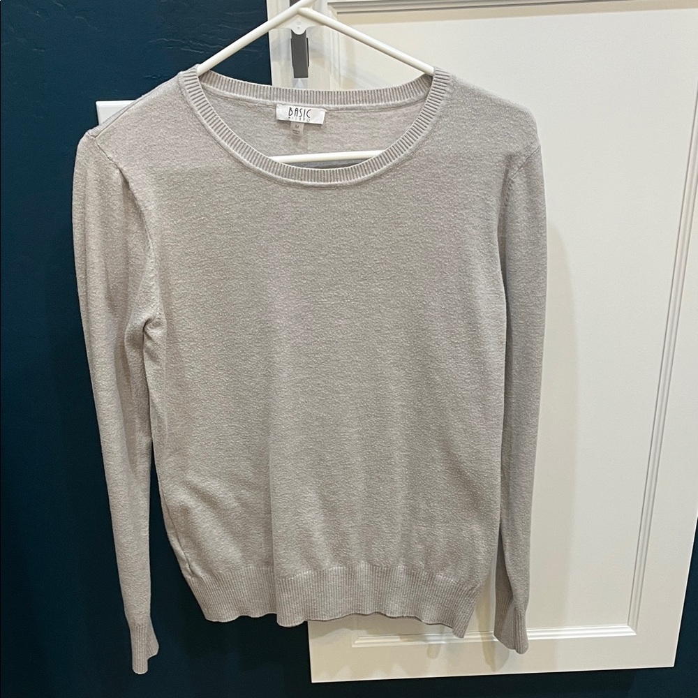 Basic Milano long sleeve crew neck sweater